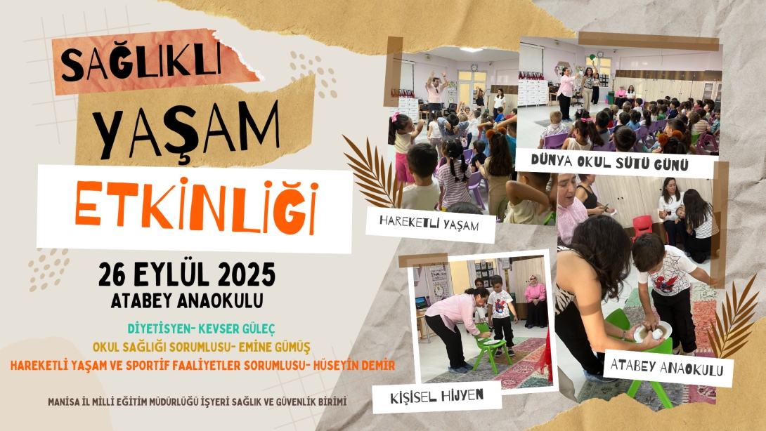 Atabey Anaokulu'nda Dünya Okul Sütü Günü, Kişisel Hijyen ve Hareketli Yaşam Etkinlikleri